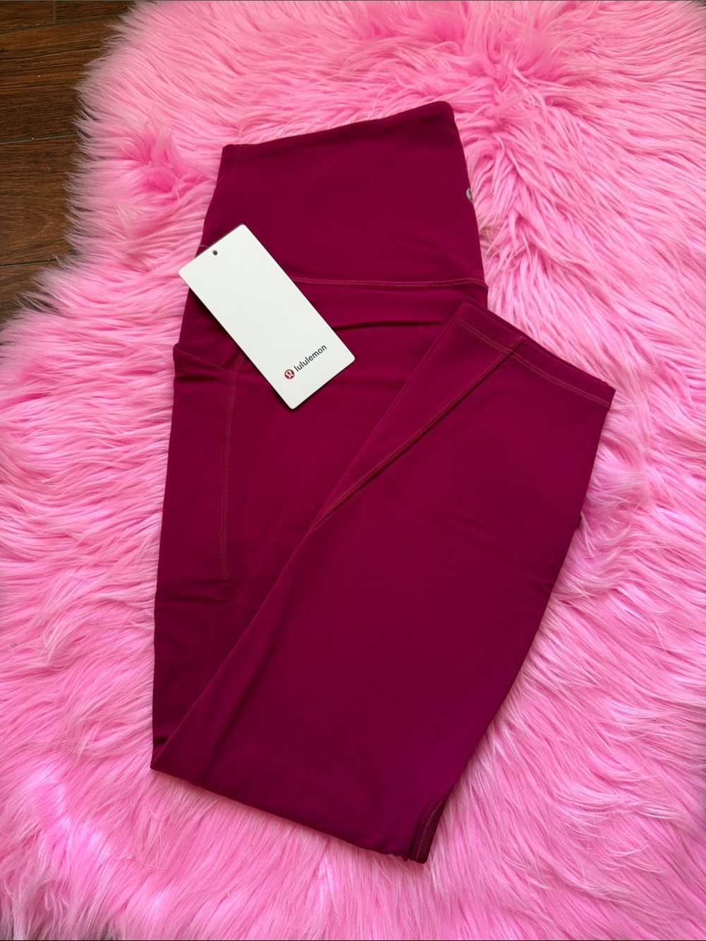 Lululemon size 14 align HR 25” pockets berry rumble